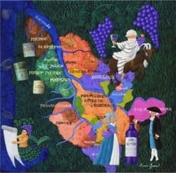 ボルドーワイン地図