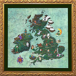 アイルランド、イギリス地図