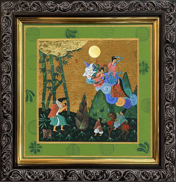 かぐや姫【サムホールスクエアサイズ】(推奨額)