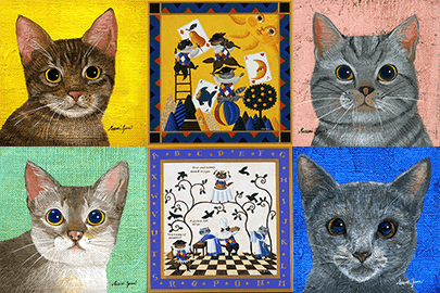猫の絵シリーズ