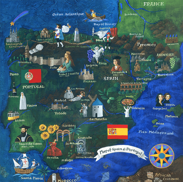 スペイン・ポルトガル地図制作過程